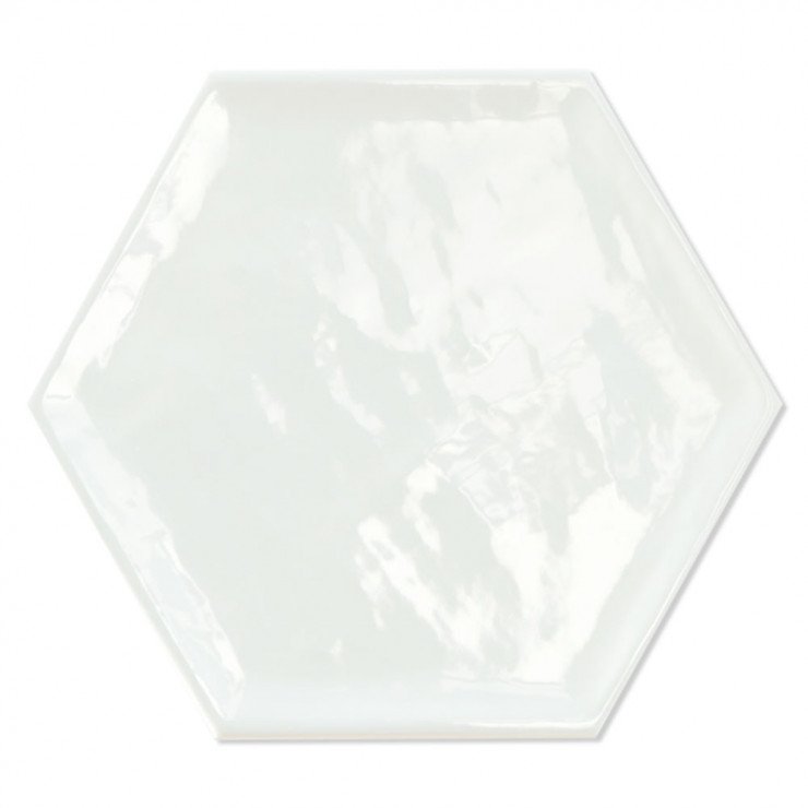 Hexagon Klinker Luxe Basic Vit Blank 20x23 cm-0